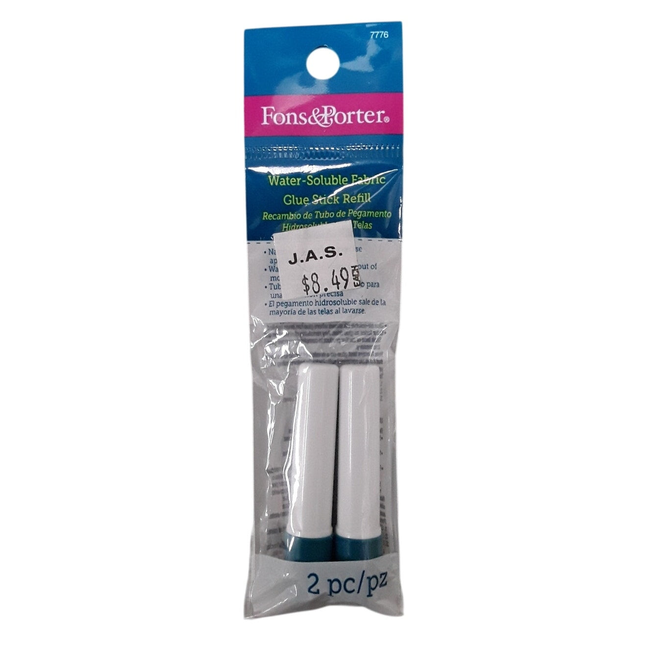 Fons&Porter Water Soluble Fabric Glue Stick Refill