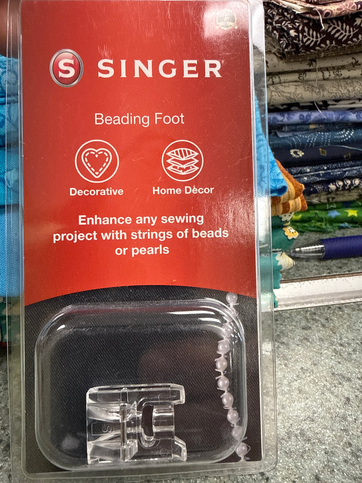 Singer Beading Foot Add Decorative Beads and Pearls with Ease