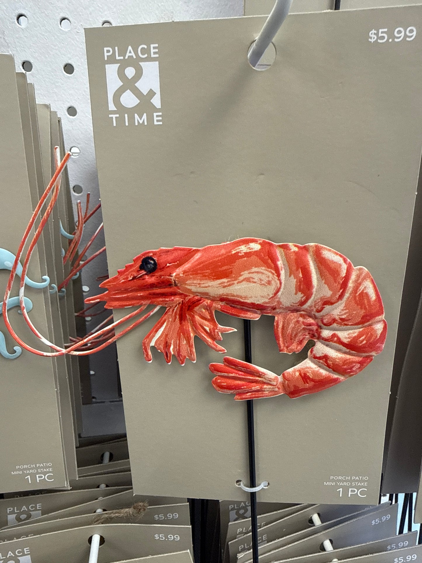 Shrimp Mini Yard Stake