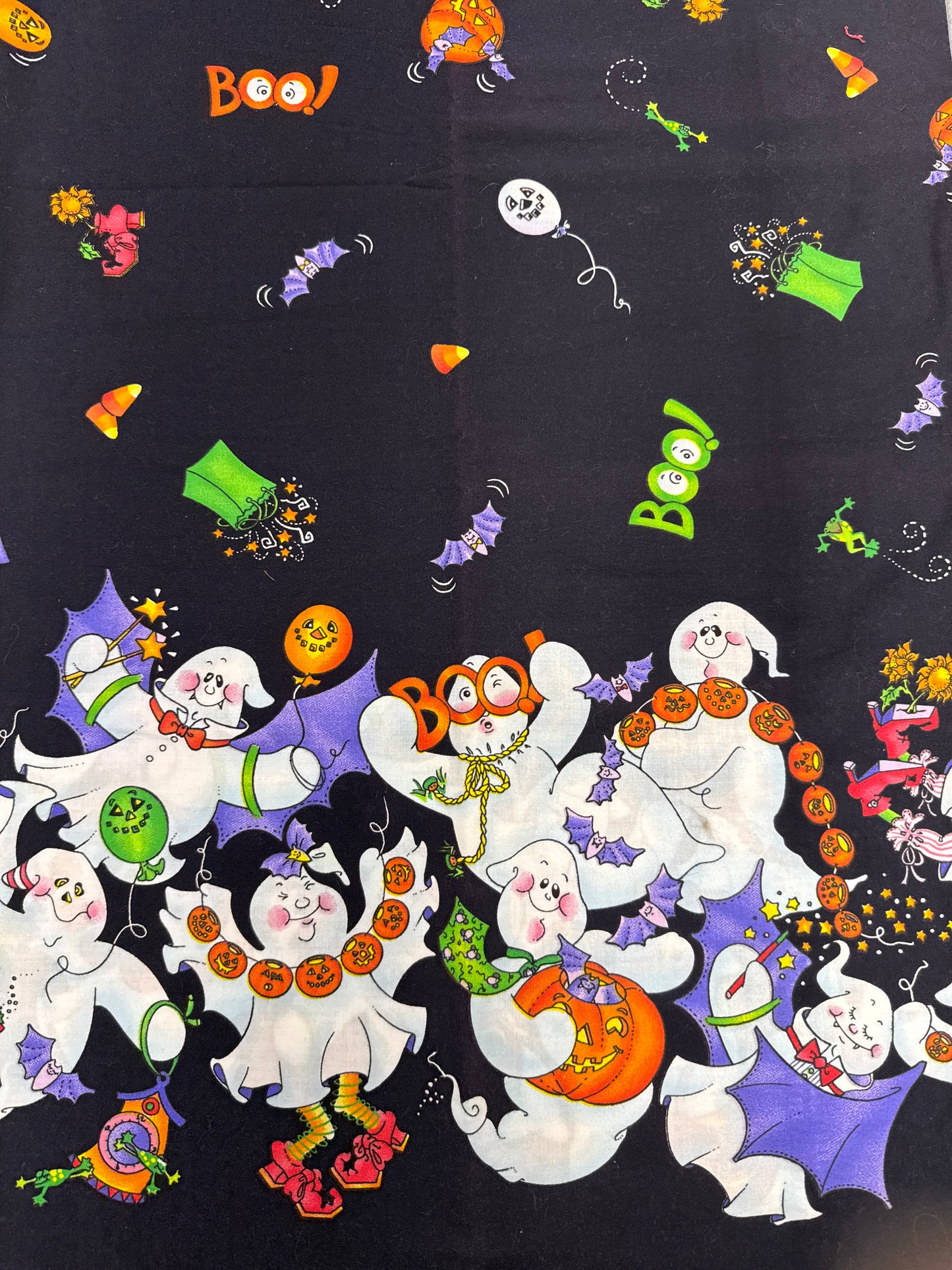 Daisy Kingdom Halloween Fabric 1648 Boo Boarder