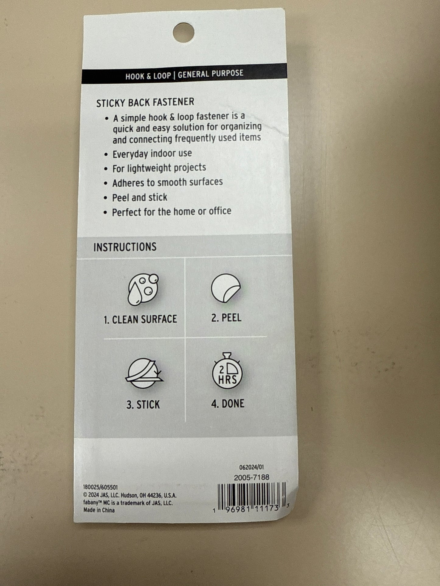 7/8” Hook & Loop Fastener Squares