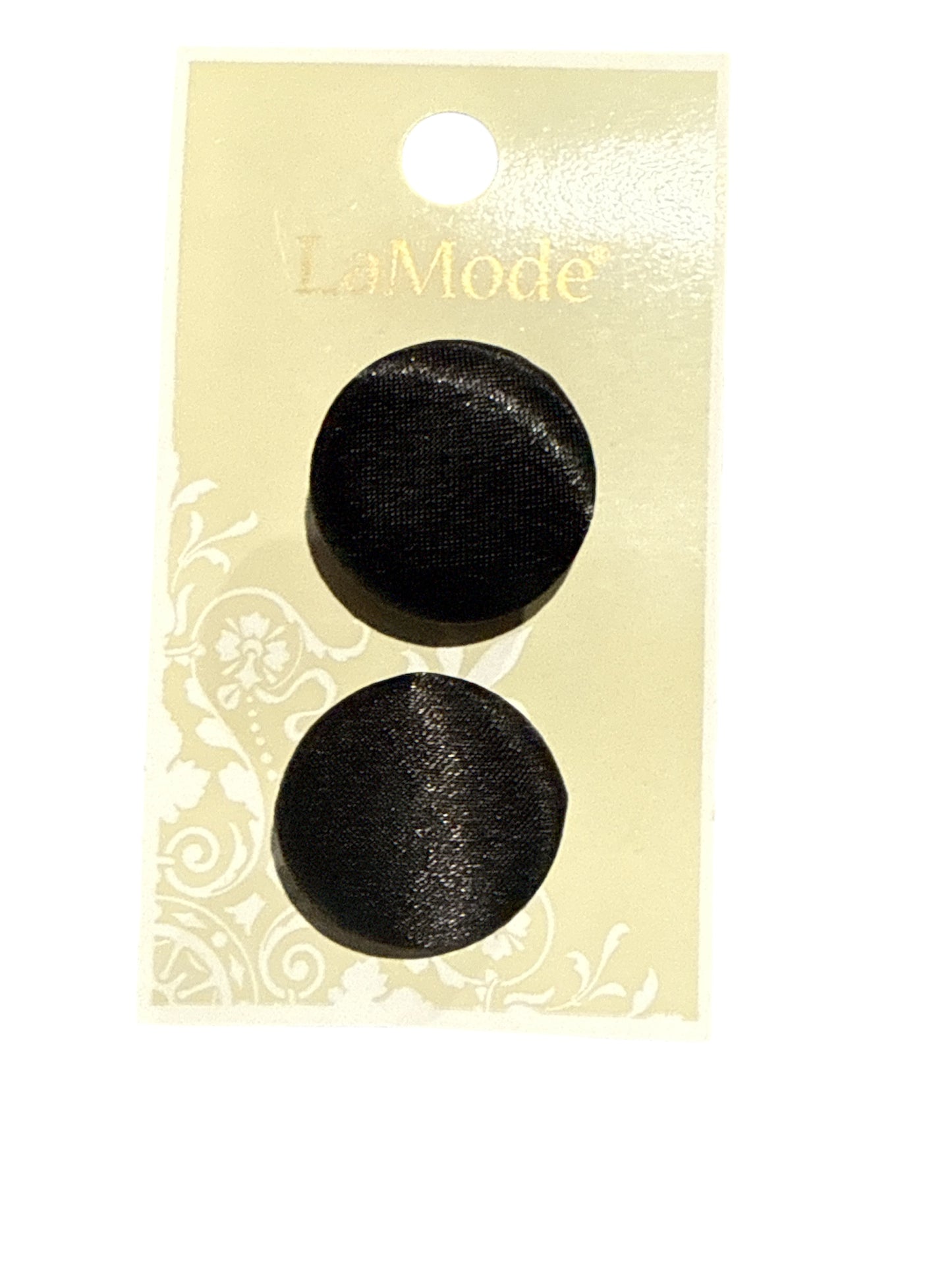 LaMode 7/8” Black Satin 20378