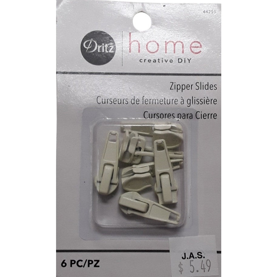 Dritz 6pc Zipper Slides