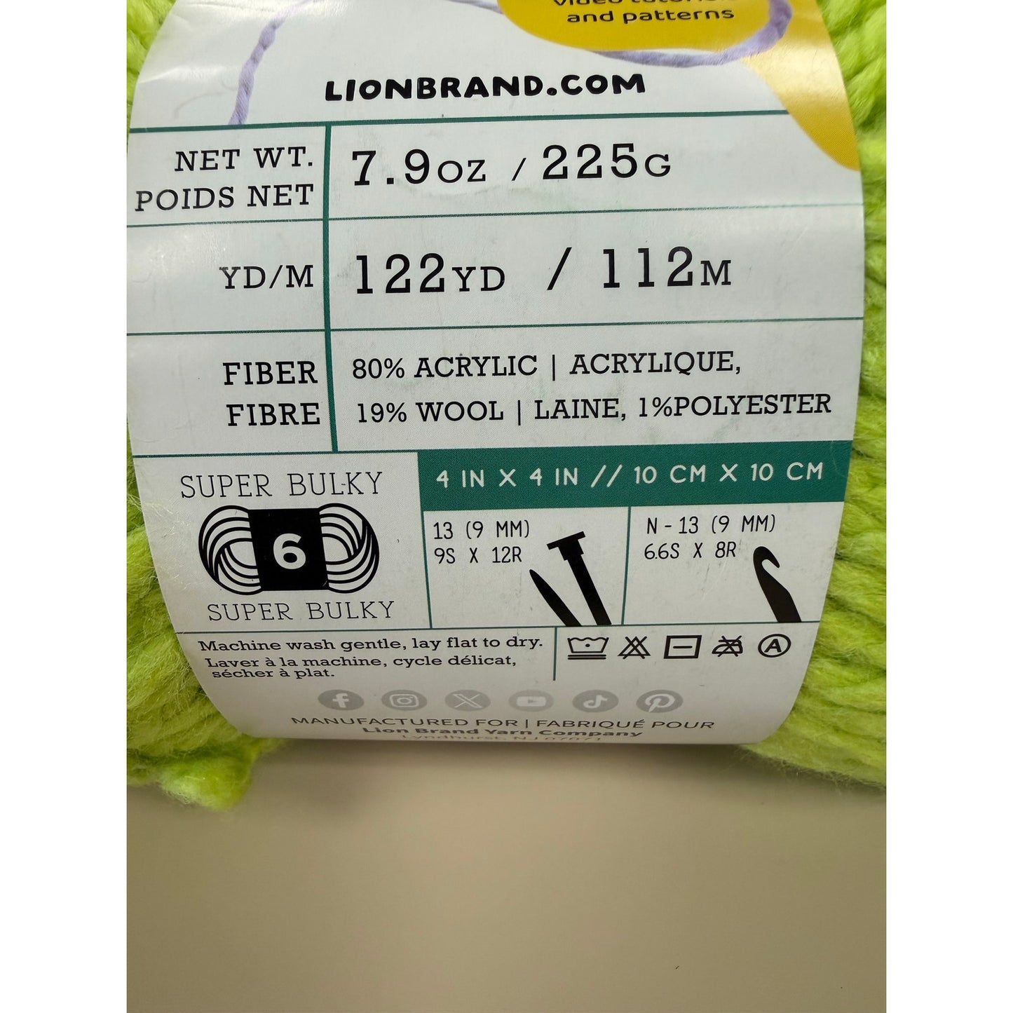 Lion Brand Insta-Knit Yarn Squeeze The Day