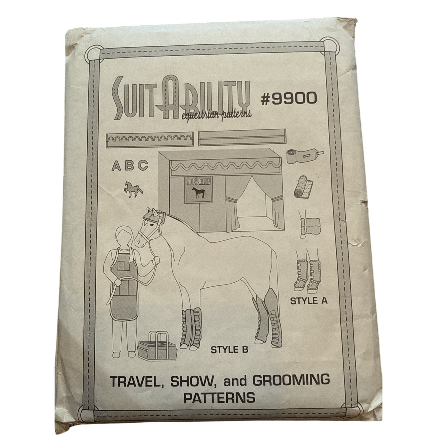 Equestrian Travel Show Grooming Stall Covers & more Suit-Ability Pattern to sew