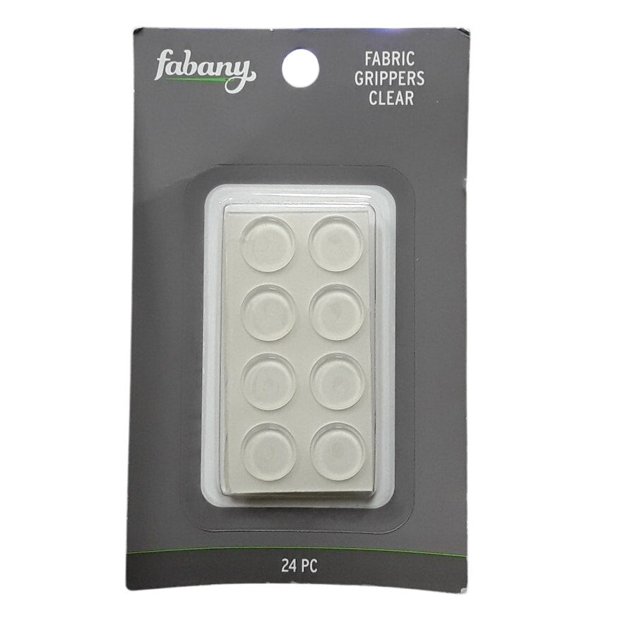 Fabany 24pc Fabric Grippers - Clear