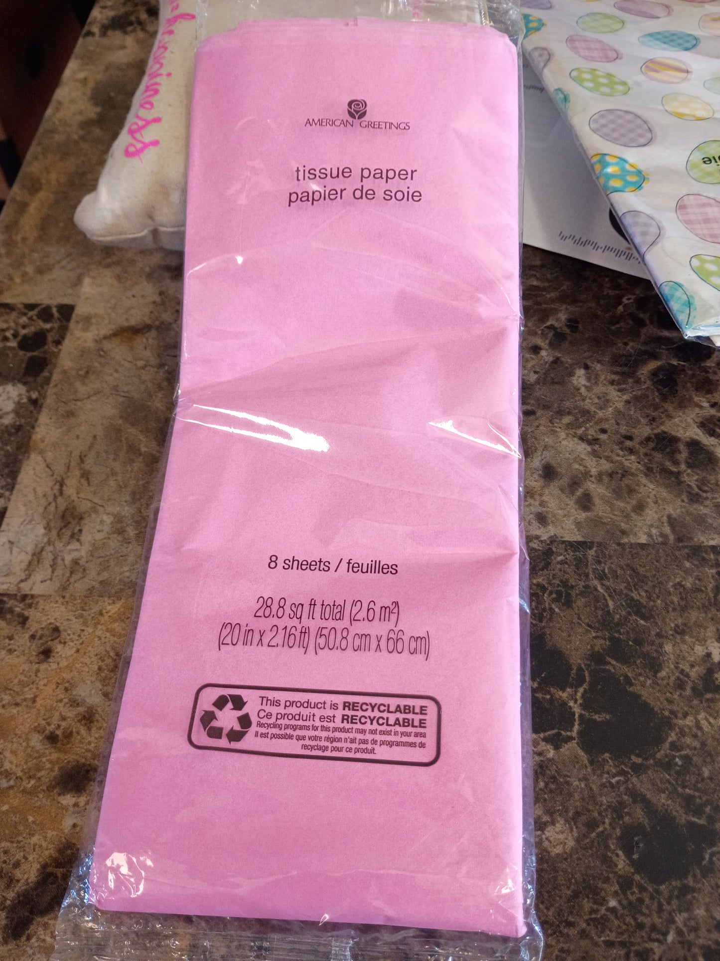 Tissue paper pink
