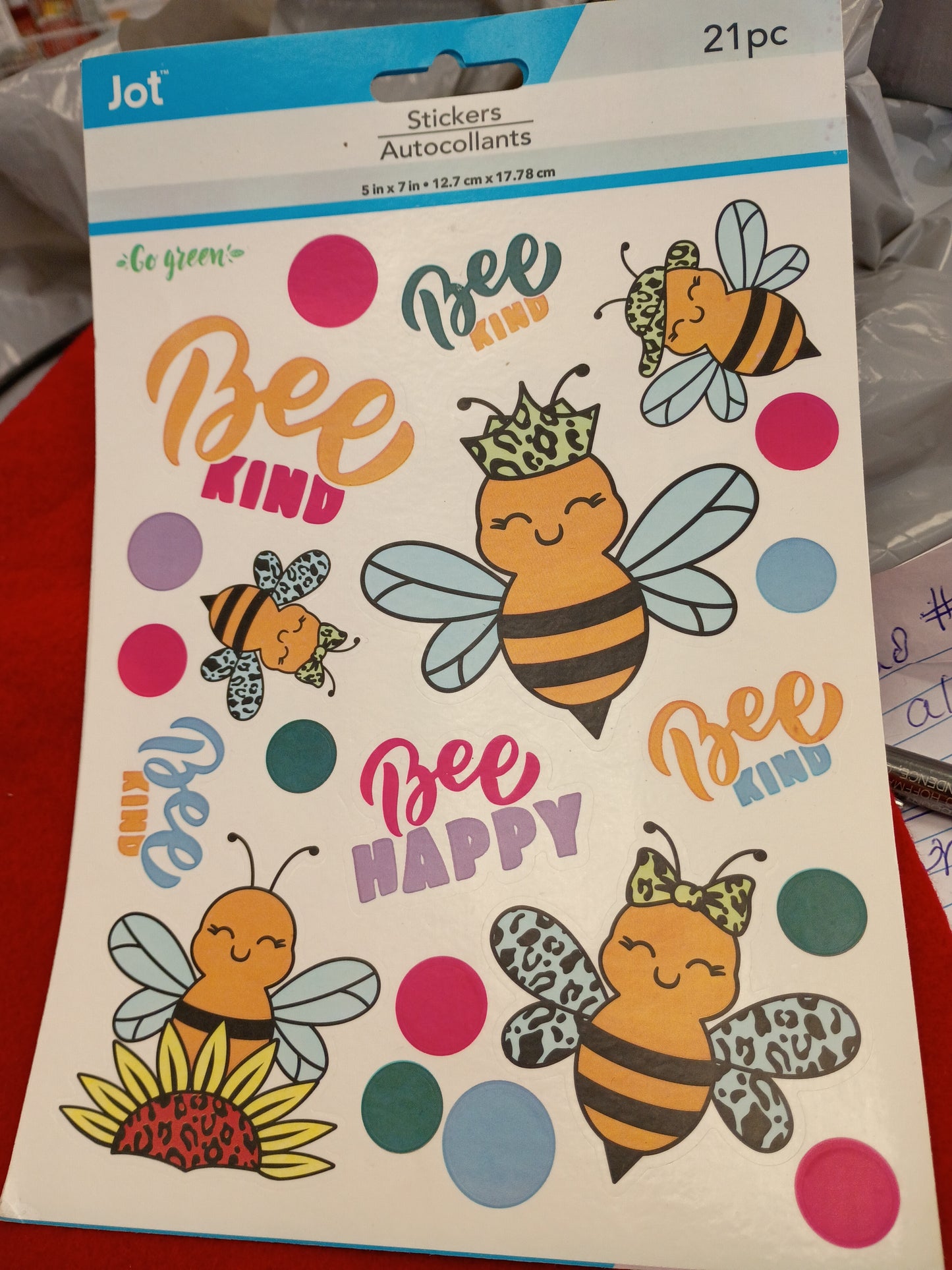 Bee stickers