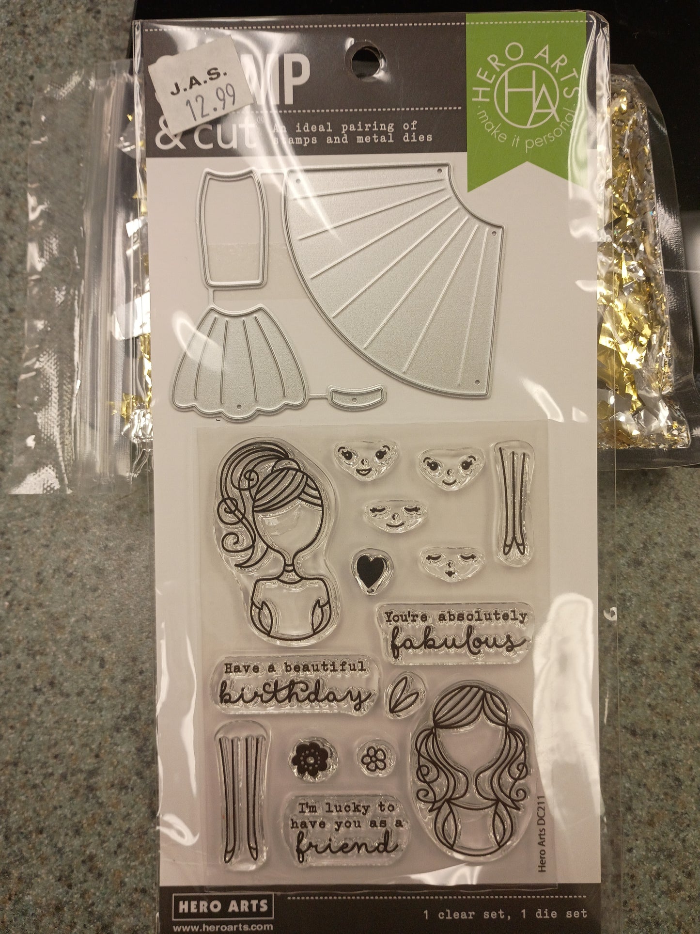 Stamp & cut dress up stamp