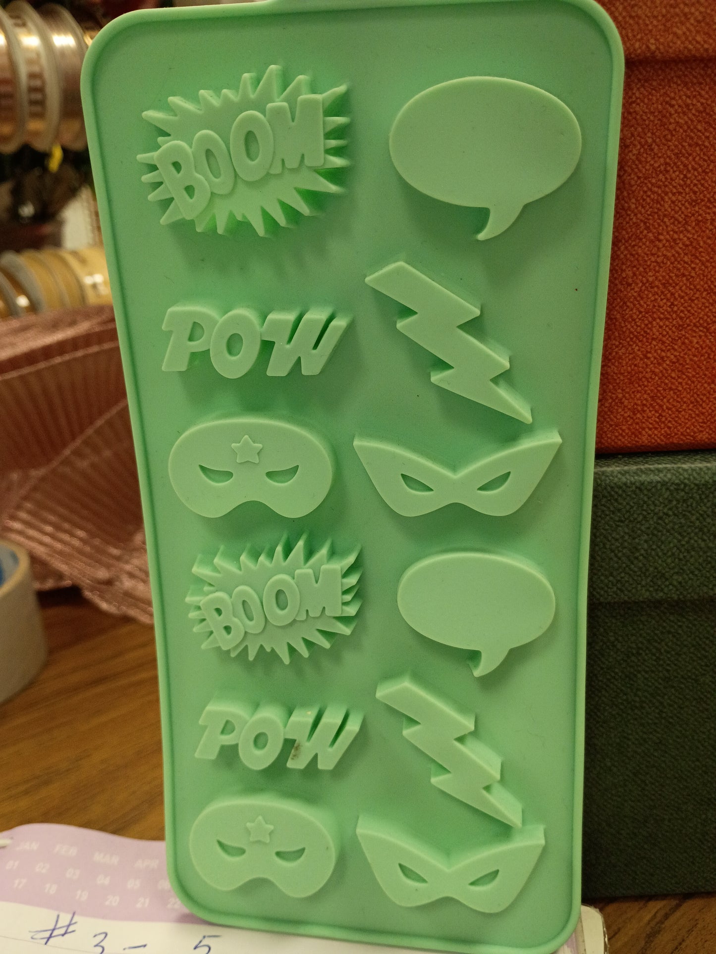 Silicone candy molds (super hero