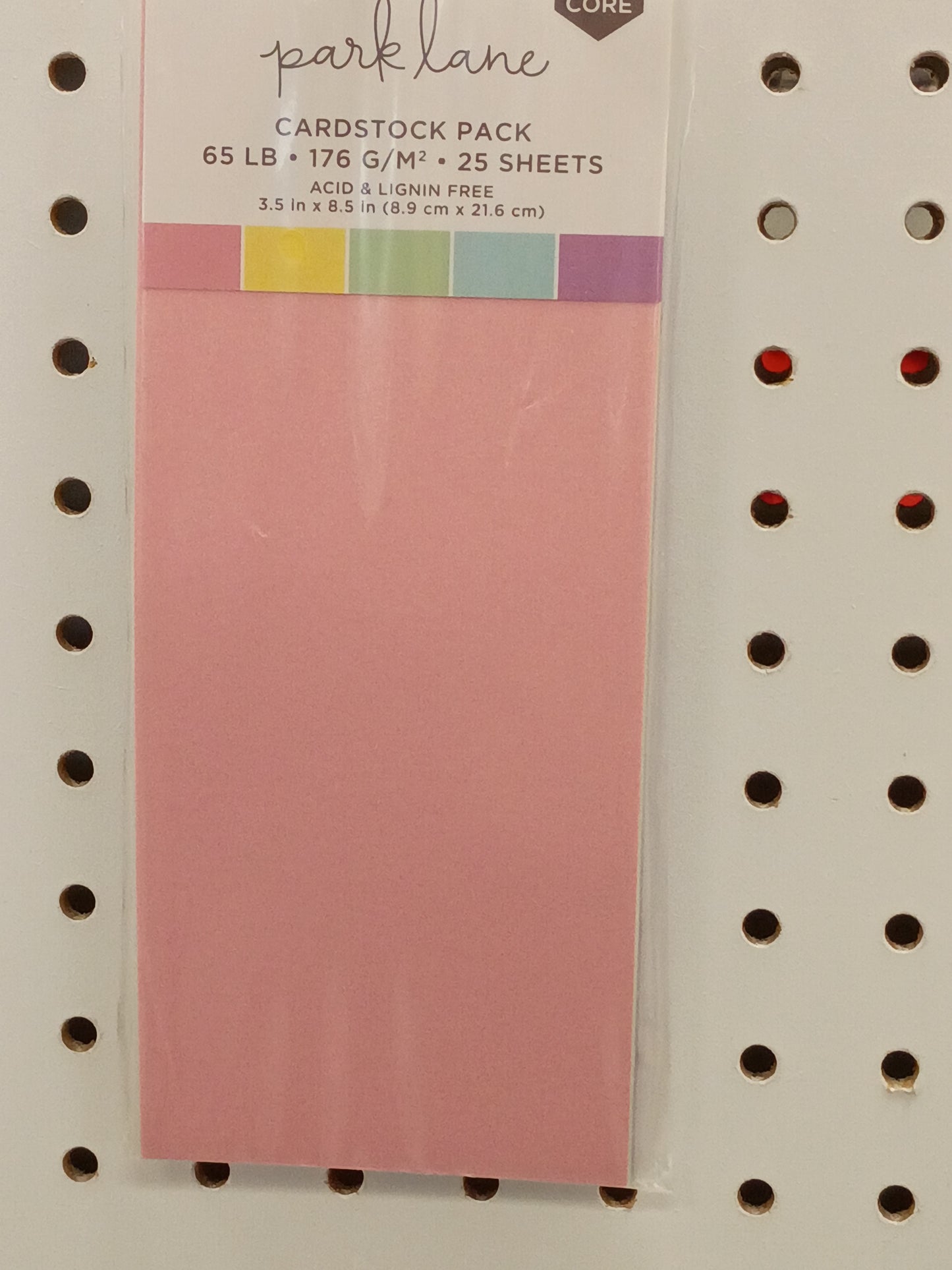 Solid core cardstock