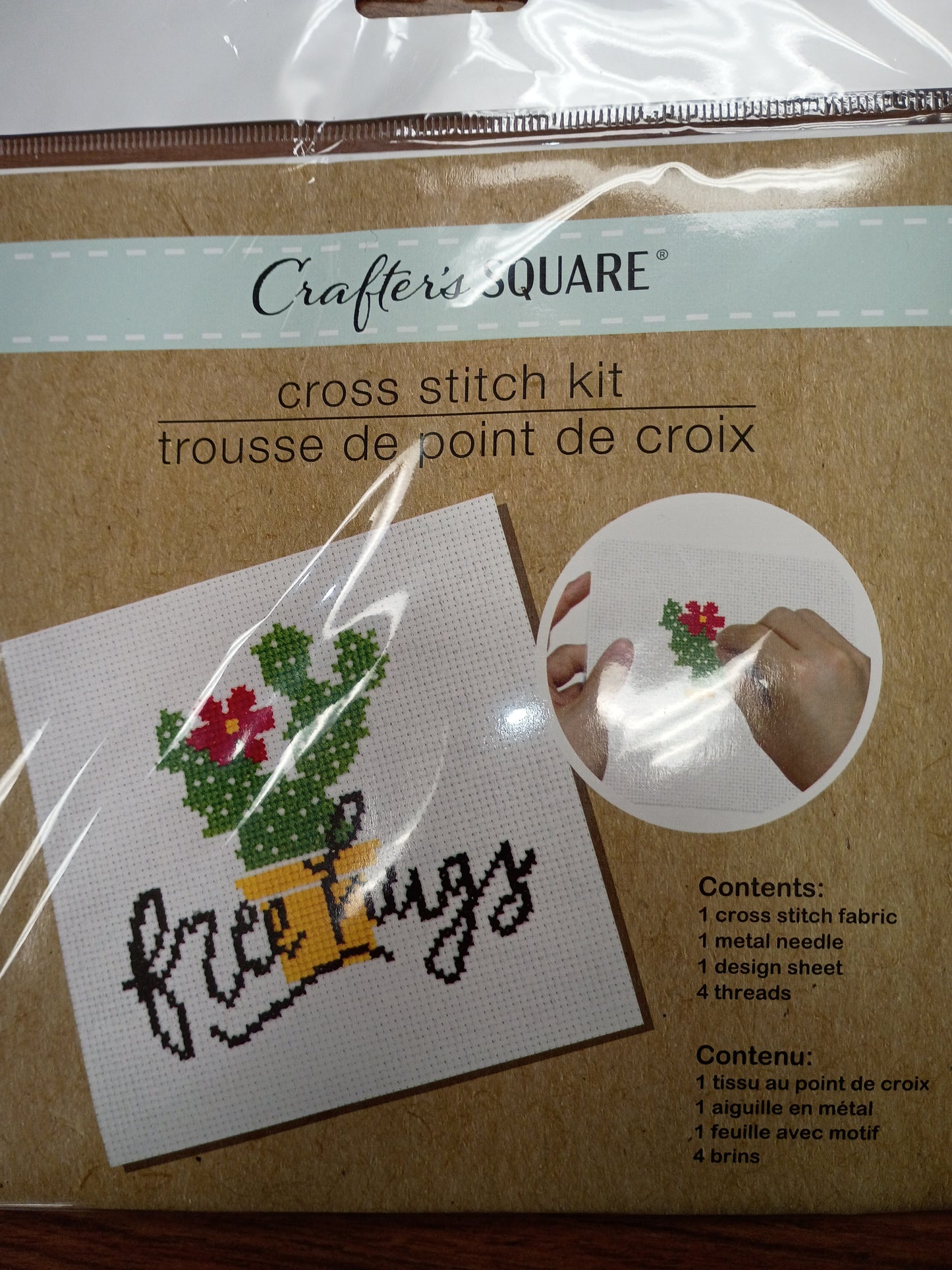 Cross stitch kit free hugs