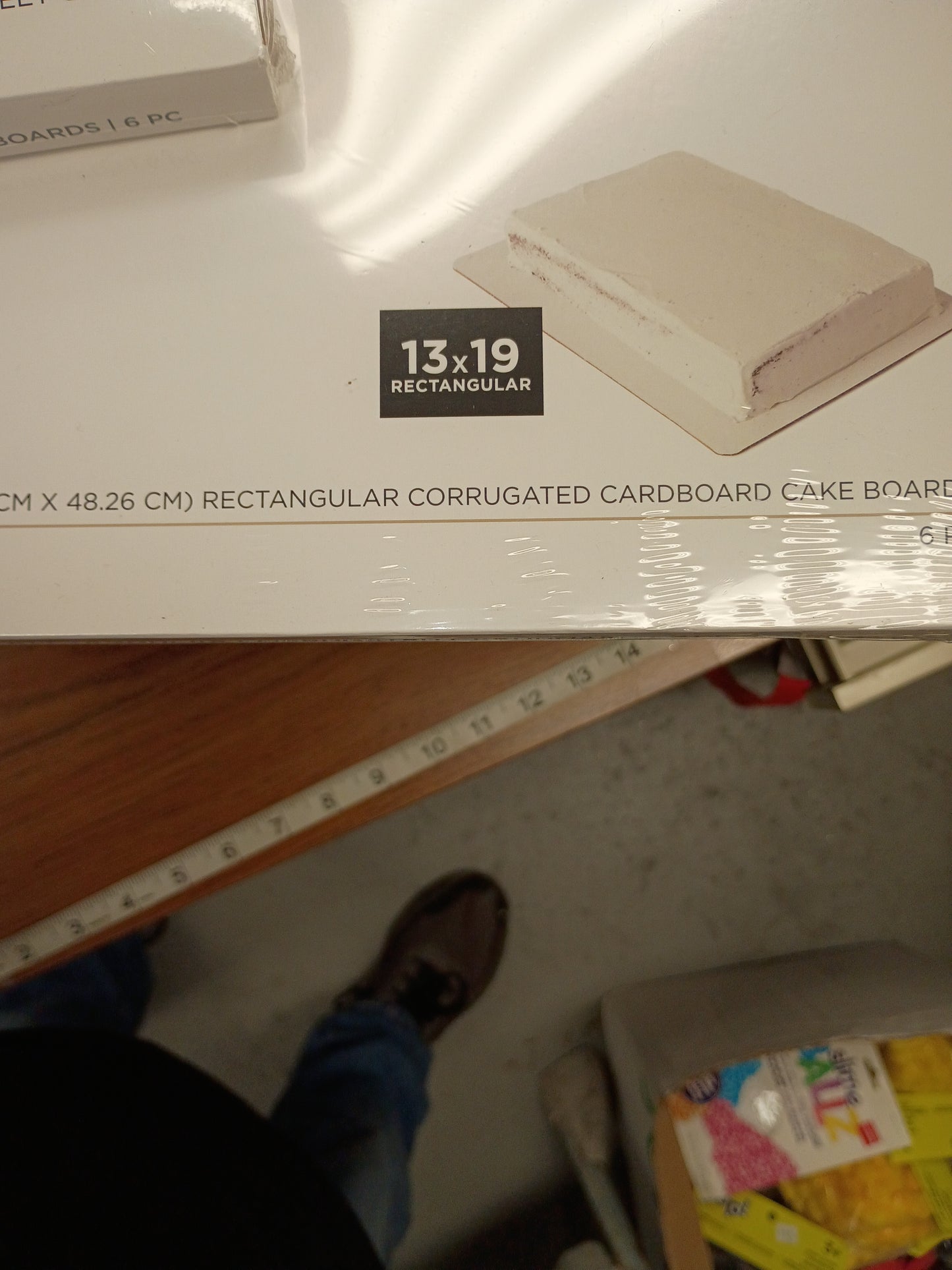 2)Cake boxes 13inX19in rectangular