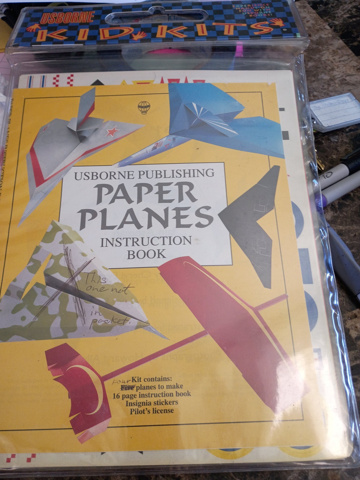 Paper airplane kit