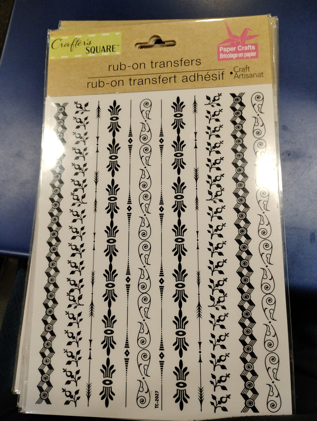 Rub on transfer abstract swirls, and stylized floral or leaf vines