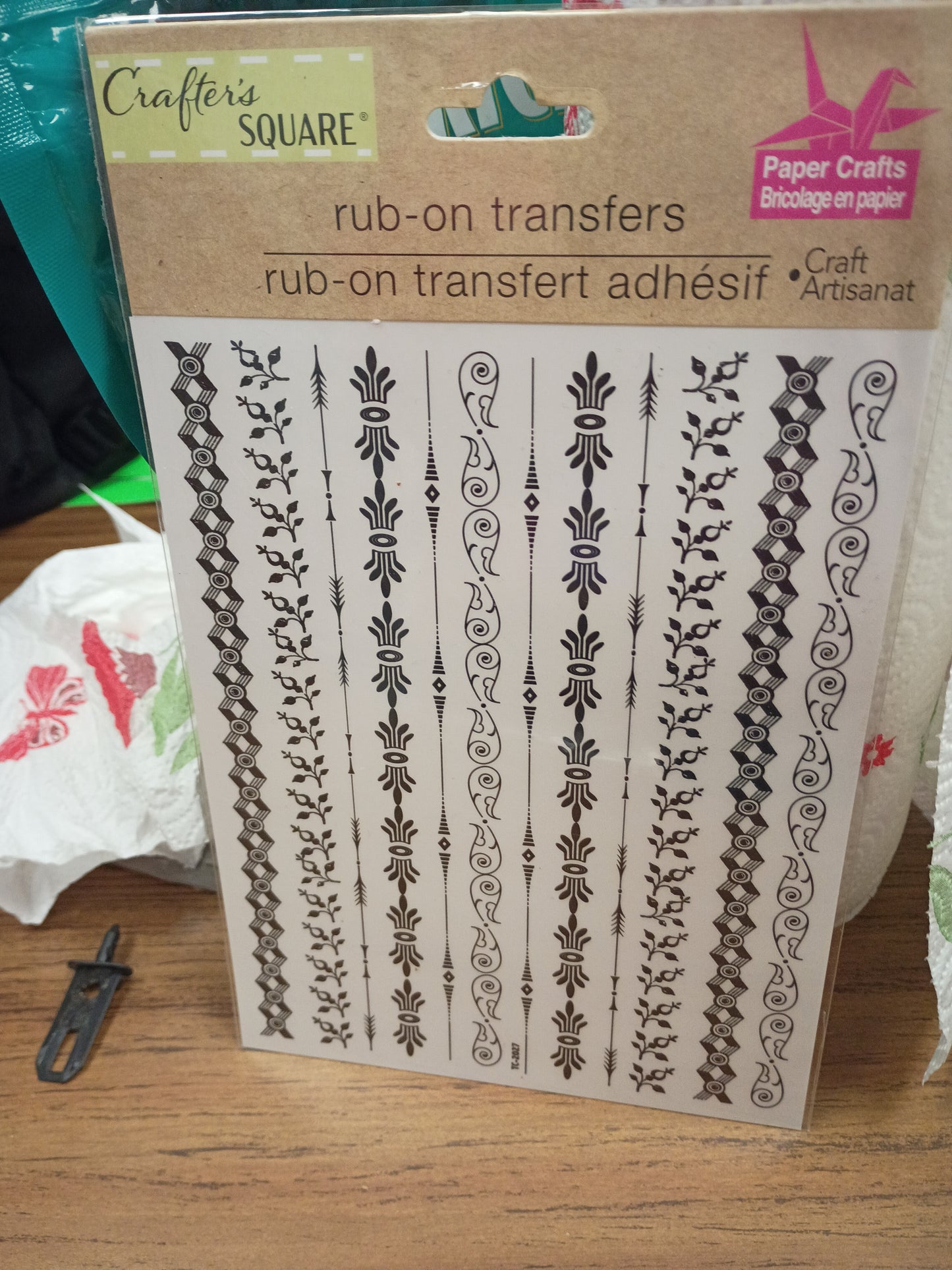 Rub on transfer