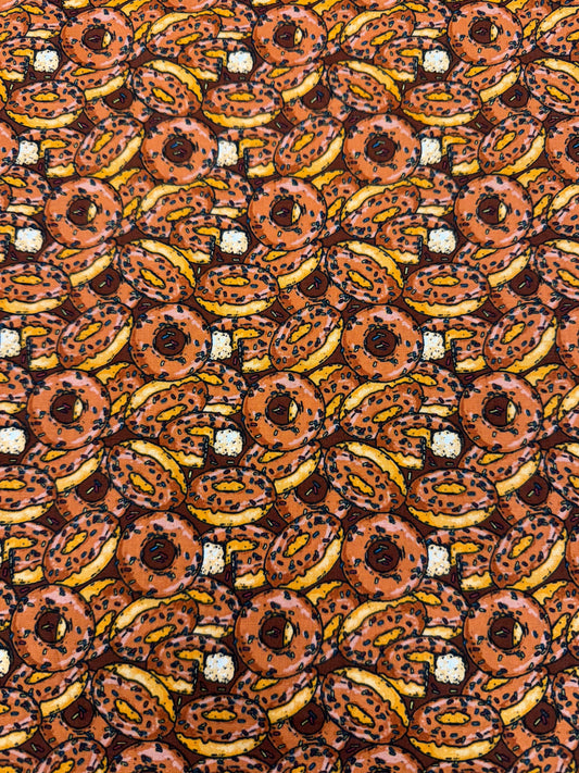 Glazed Donuts Cotton Fabric