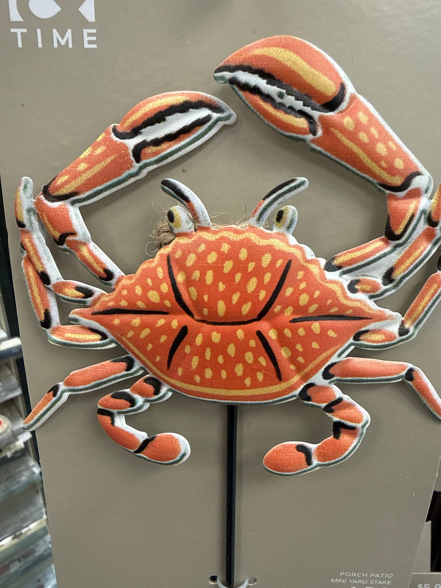 Crab Mini Yard Stake