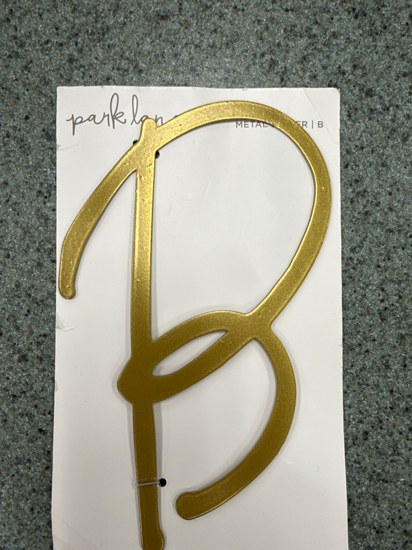 Park Lane Gold Metal House Numbers & Letters