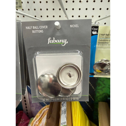 Fabany Half Ball Cover Buttons 
1 1/2” (3.8cm)