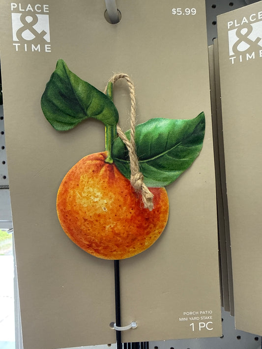 Orange Mini Yard Stake