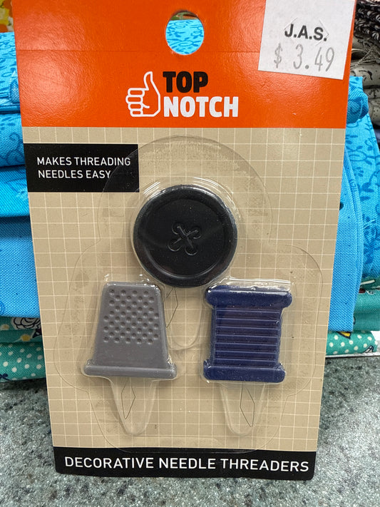 Top Notch Decorative Needle Threaders 3 Pack