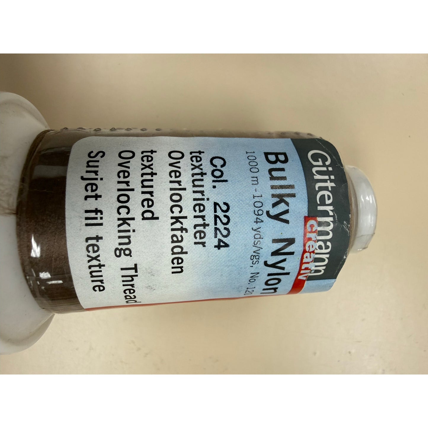 Gutermann Bulky Nylon Thread – 2224/Cocoa 1000m
