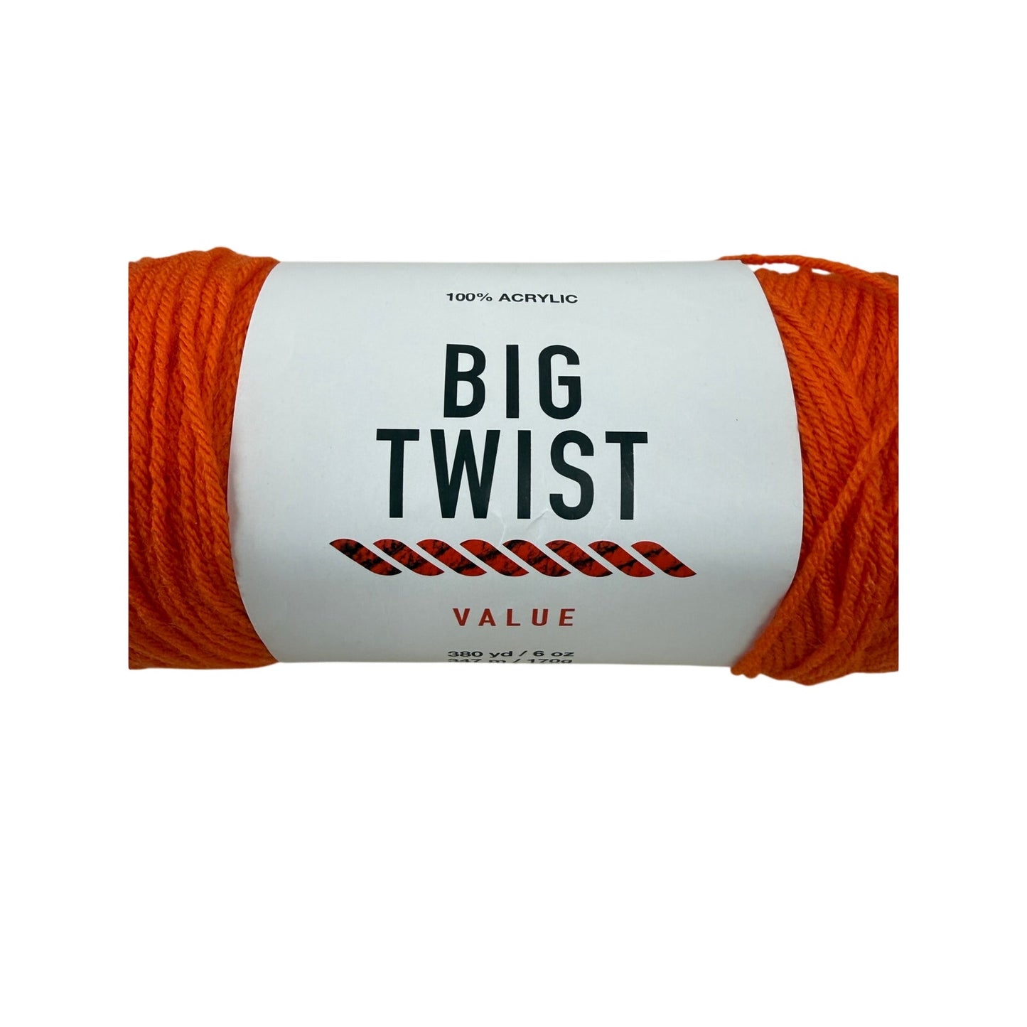 Big Twist Yarn Orange 380 yd 6 oz