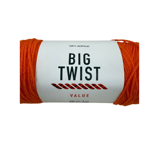 Big Twist Yarn Orange 380 yd 6 oz