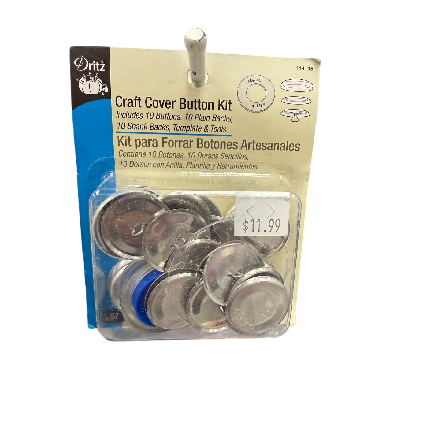 Dritz Cover Button Kit 1 1/ 8” (2.85cm)