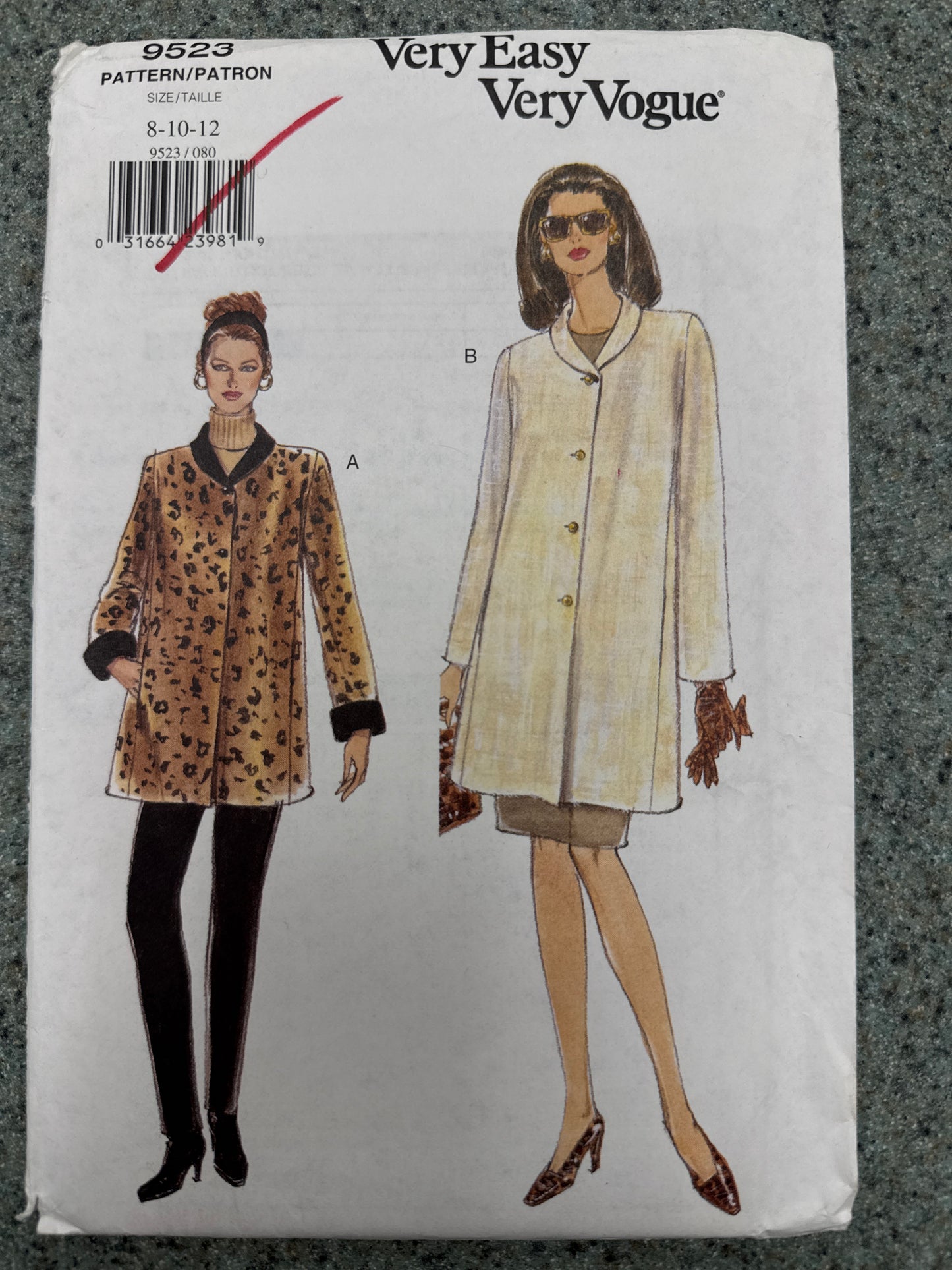 Vogue Coat Pattern 9523