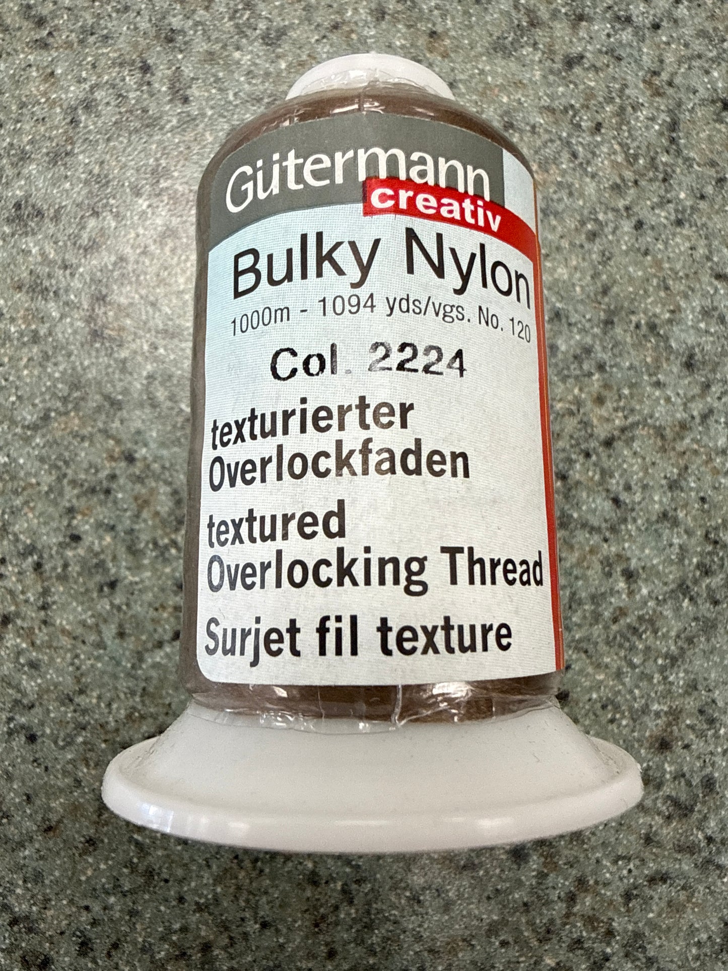 Gutermann Bulky Nylon Thread – 2224/Cocoa 1000m