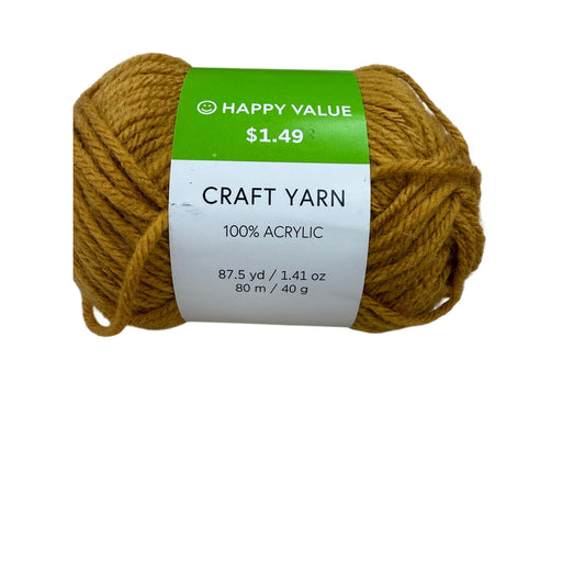 Happy Value Craft Yarn Mustard