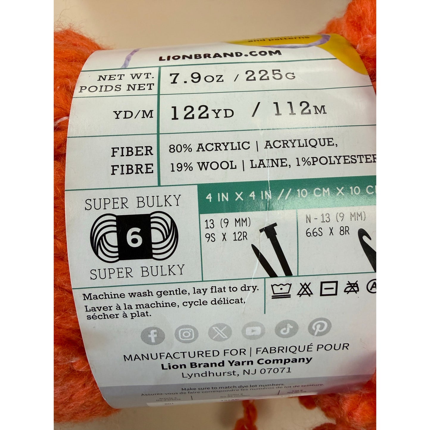 Lion Brand Insta-Knit Yarn Stopping Traffic