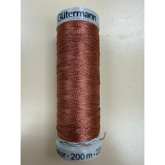 Gutermann Embroidery Thread – 4160/Deep Rust