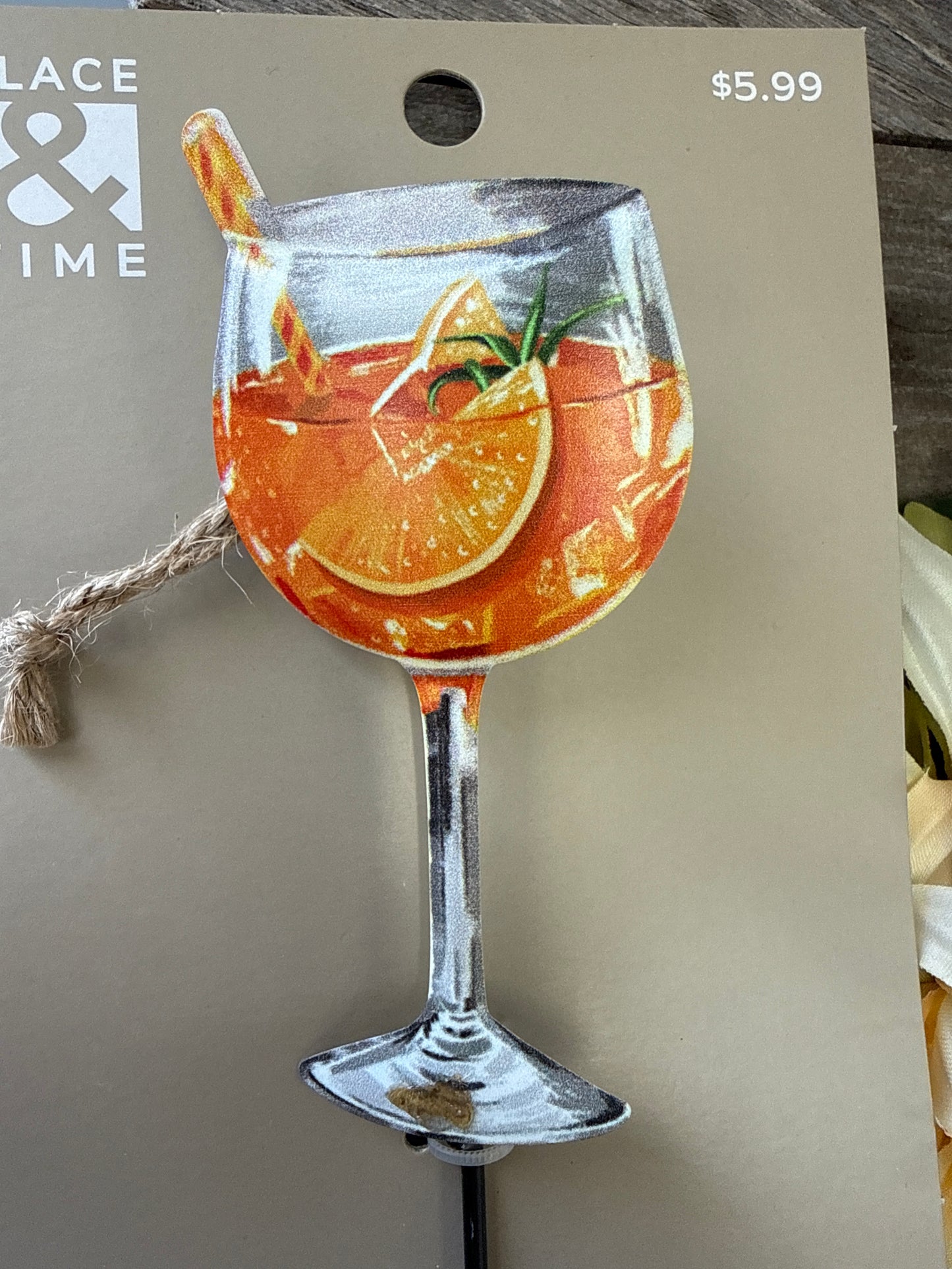 Summer Drink Mini Yard Stake