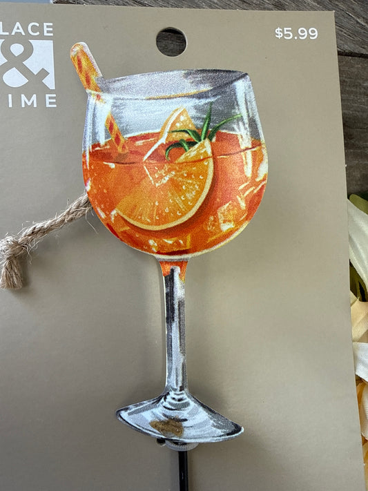 Summer Drink Mini Yard Stake