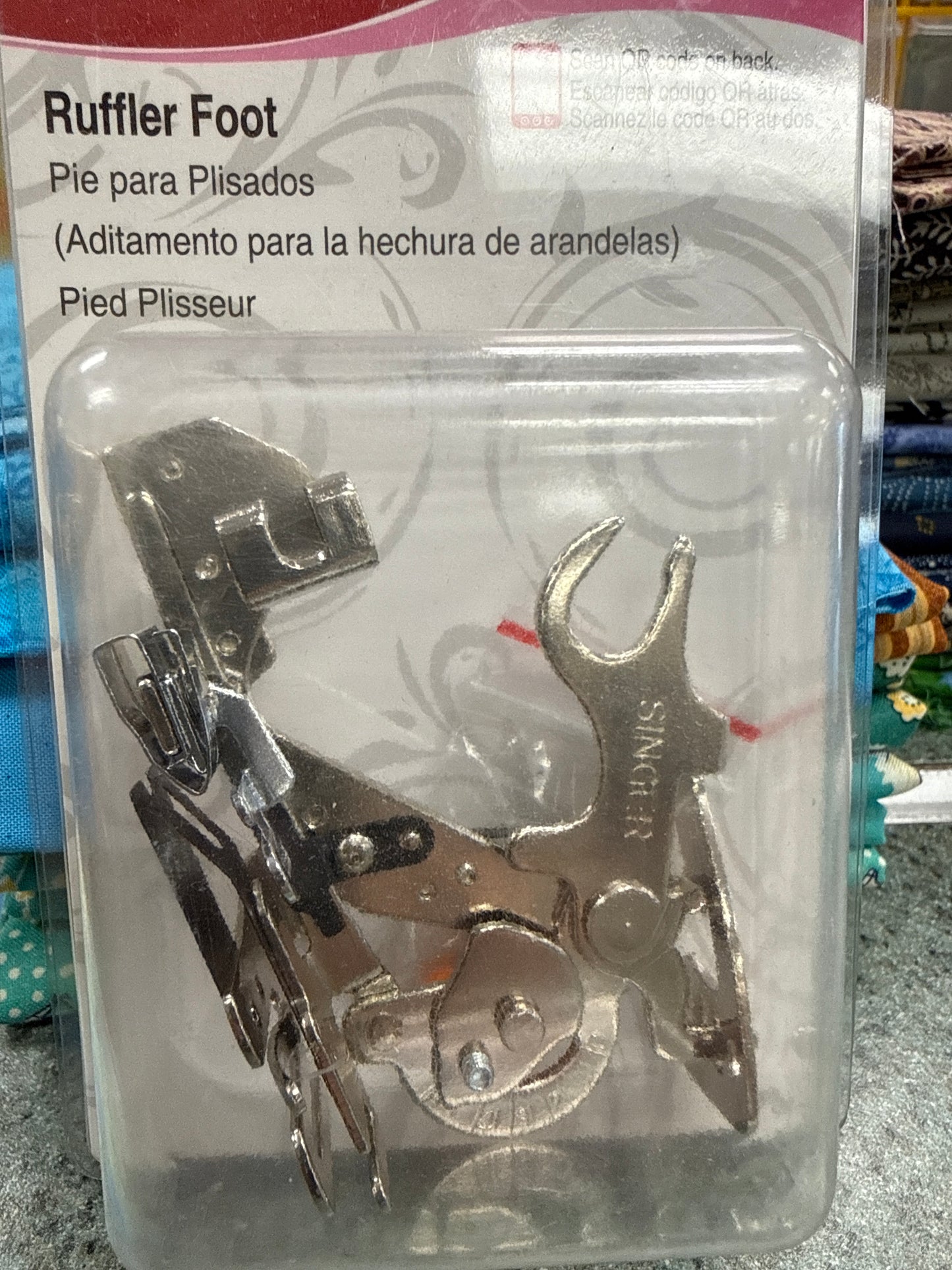 Singer Ruffler Foot, Sewing Machine Presser Foot for Pleats & Ruffles