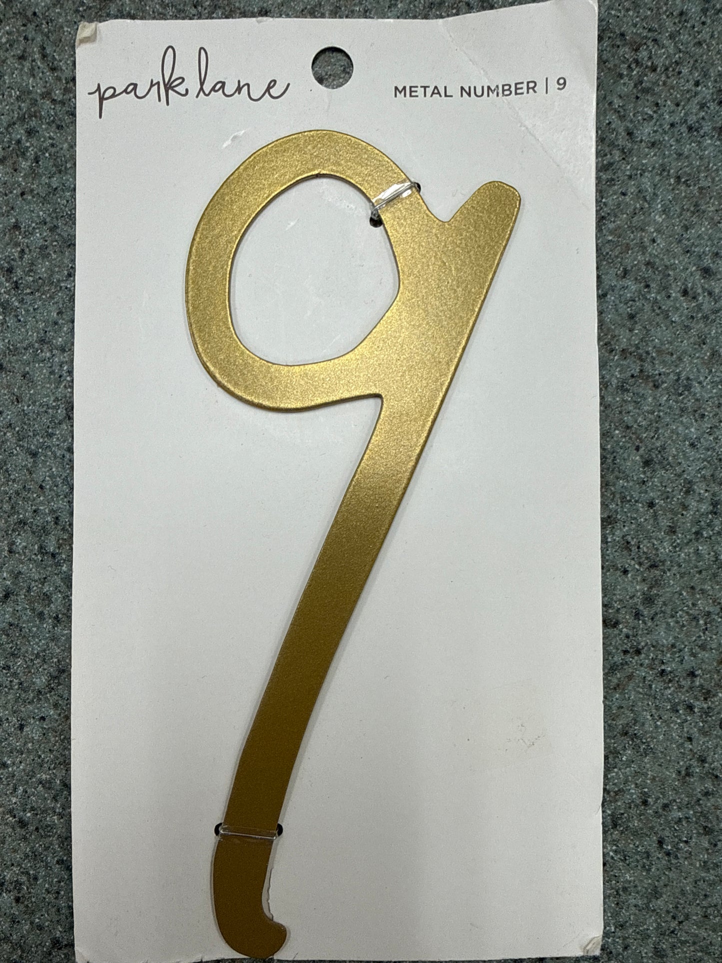 Park Lane Gold Metal House Numbers & Letters