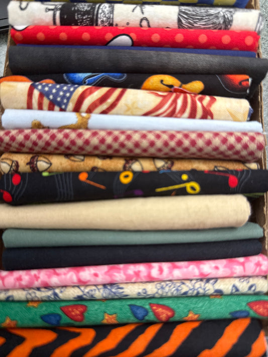 Assorted Fat Quarter Pre-Cut Fabrics