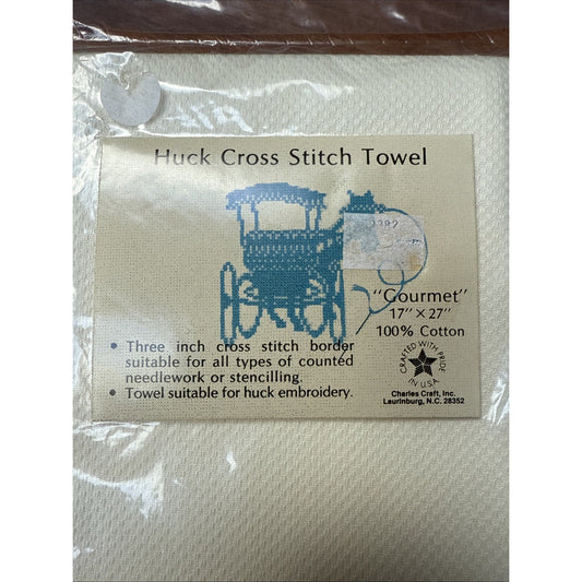 Charles Craft Huck Towel Off White