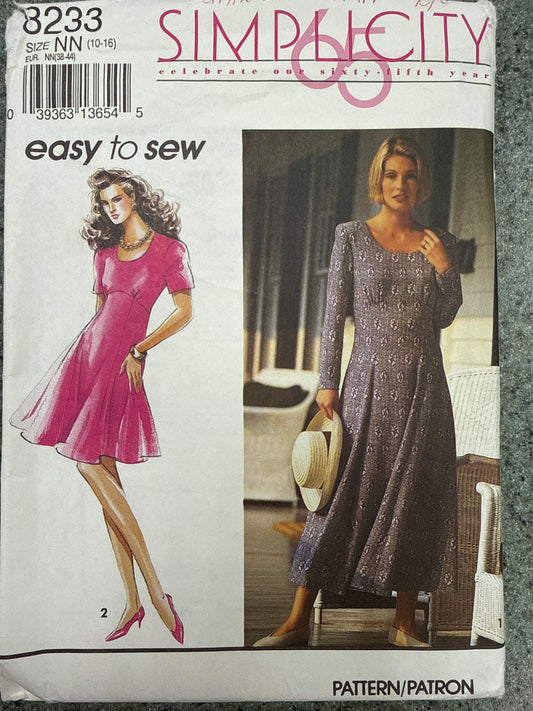 Simplicity women’s dress pattern 8233