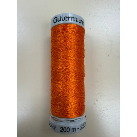 Gutermann Embroidery Thread – 1730/Bright Orange