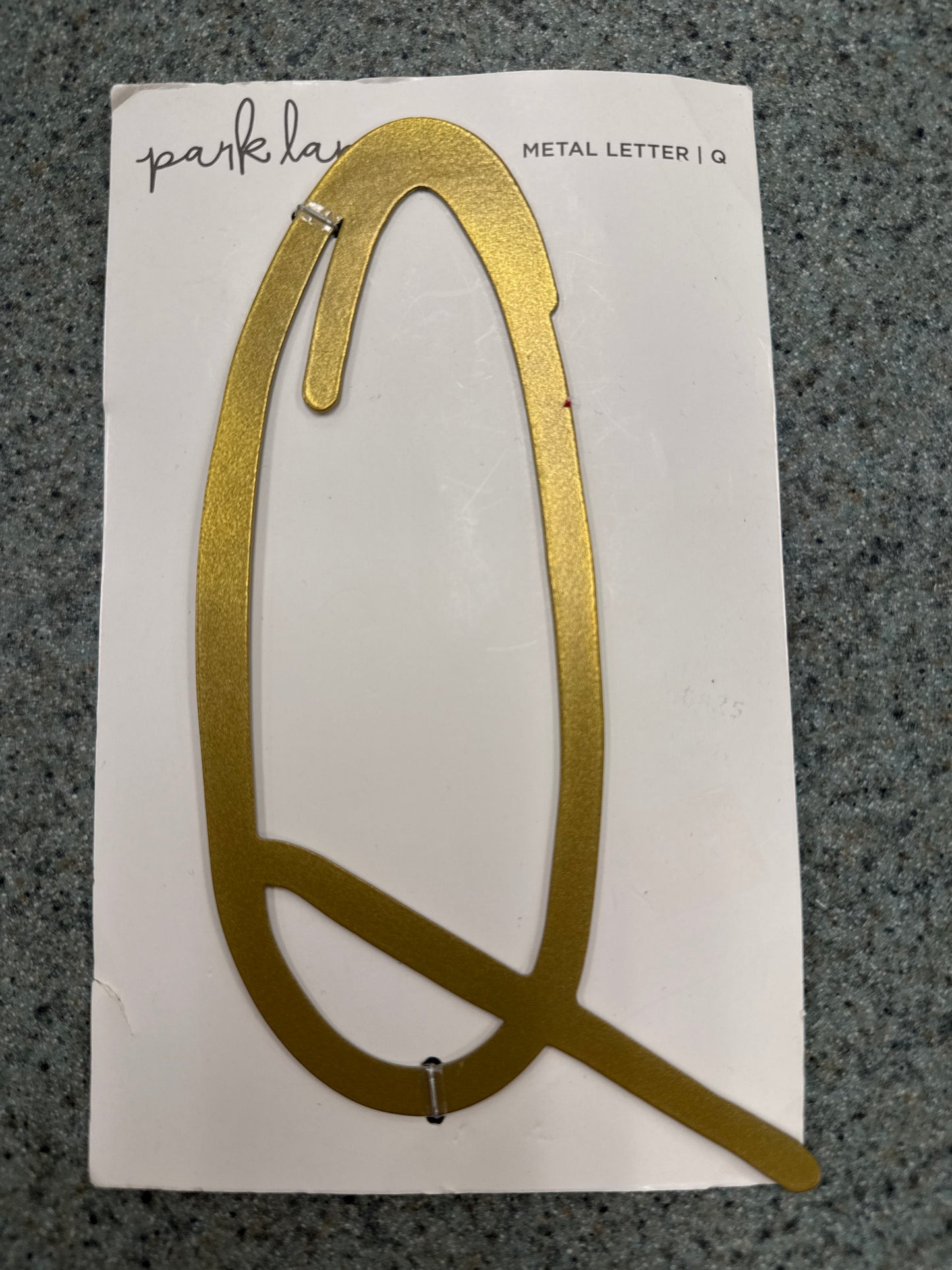 Park Lane Gold Metal House Numbers & Letters