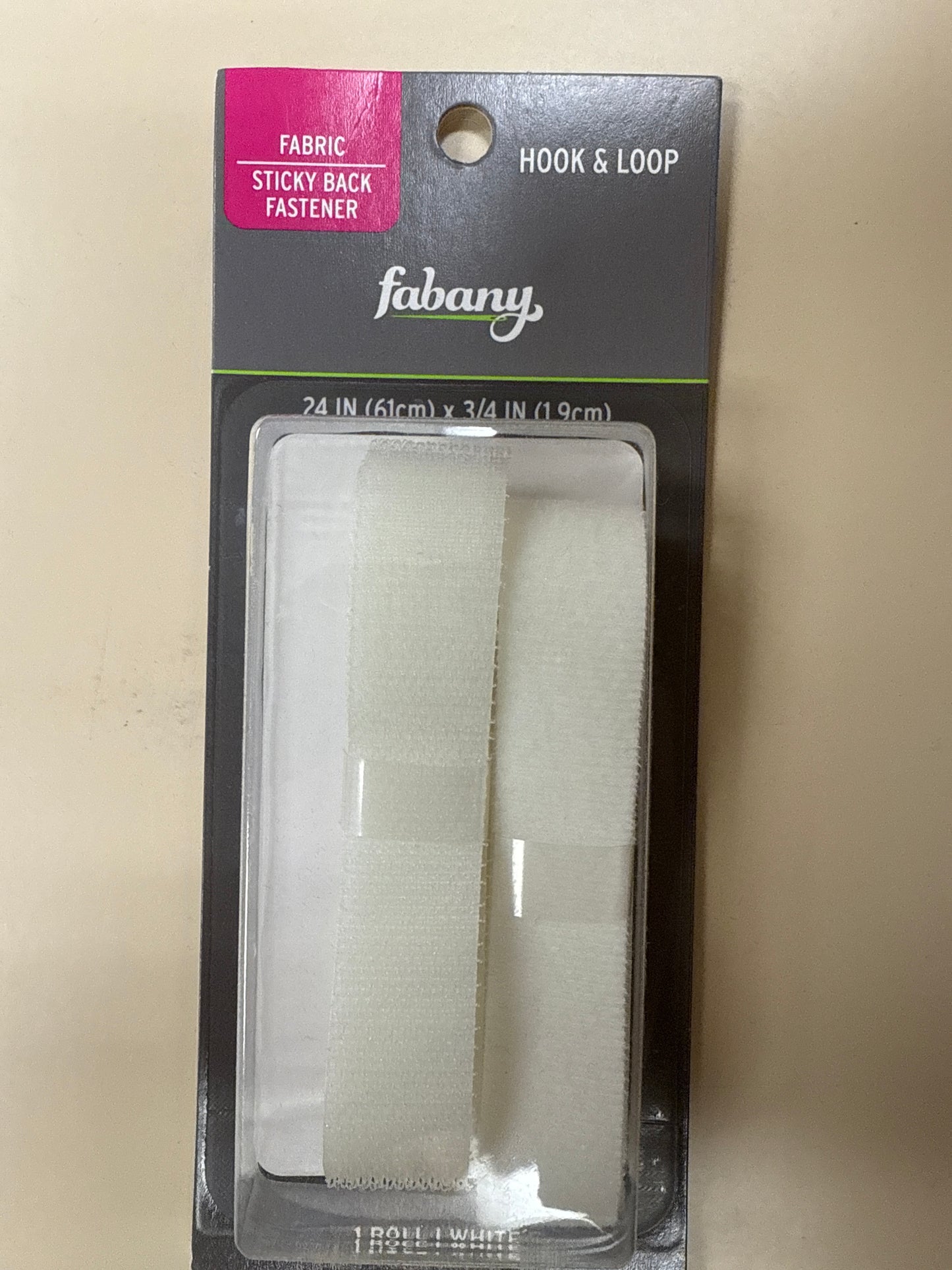 3/4” x 24” Hook & Loop Fastener Strip