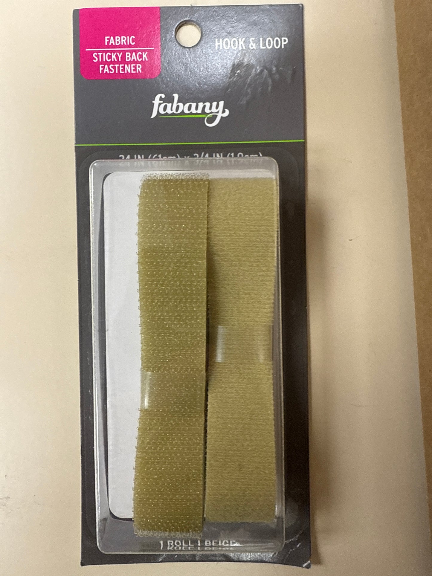 3/4” x 24” Hook & Loop Fastener Strip