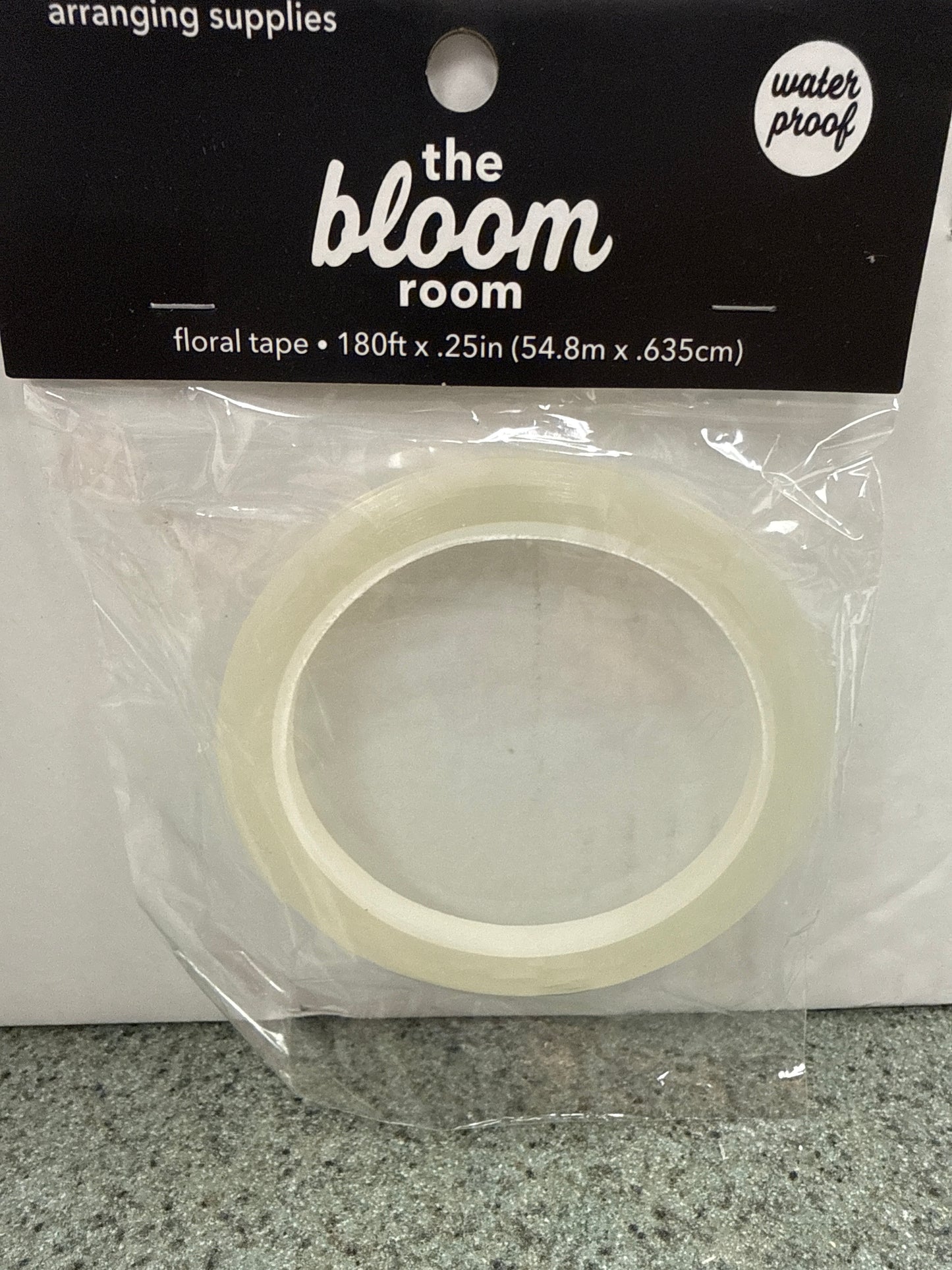 Clear Floral Tape 180’x1/4”
