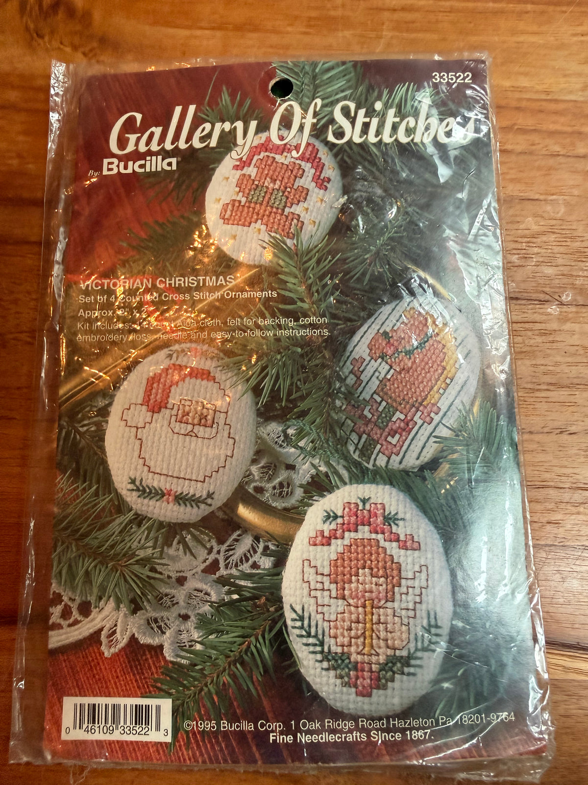 Bucilla 33522 Victorian Christmas Cross Stitch Ornament Kit