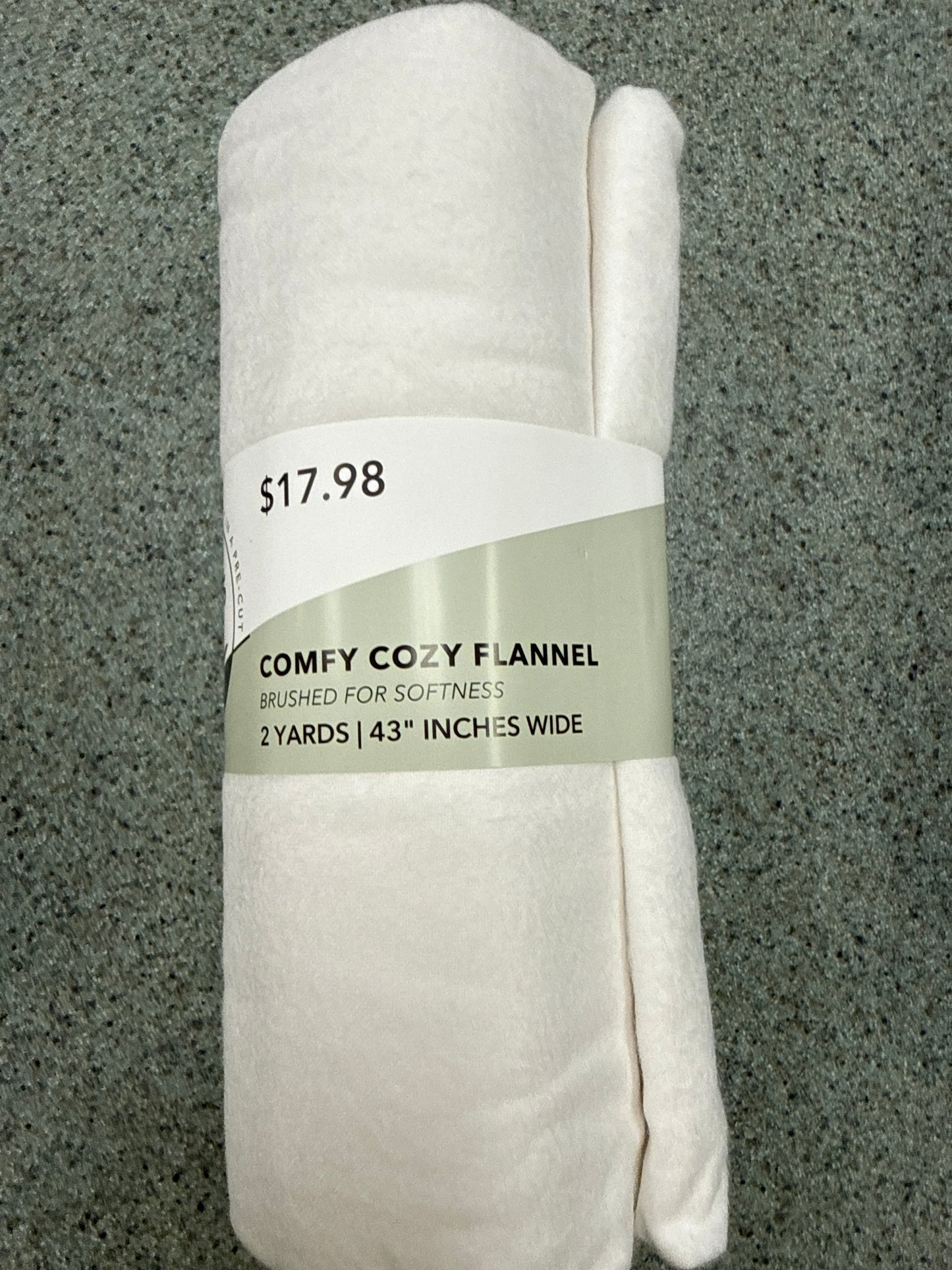 2 Yard Precut Flannel Fabric, Cozy & Soft 43” width