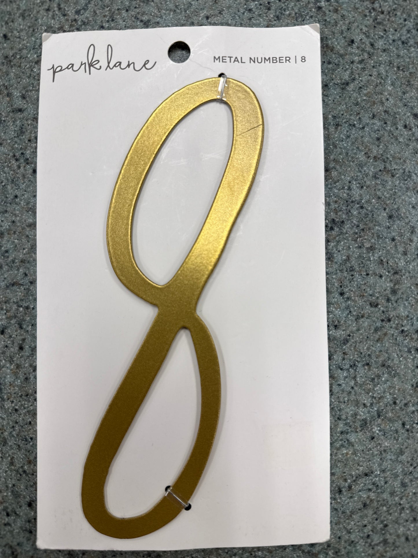 Park Lane Gold Metal House Numbers & Letters